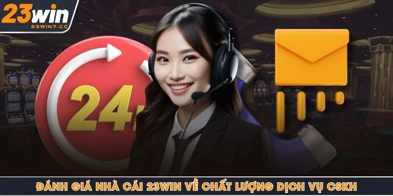 Đánh giá nhà cái 23Win về chất lượng dịch vụ CSKH