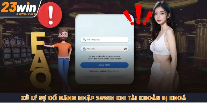 Xử lý sự cố đăng nhập 23Win khi tài khoản bị khoá