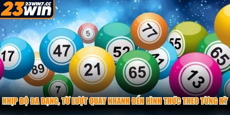 Nhịp độ đa dạng, từ lượt quay nhanh đến hình thức theo từng kỳ